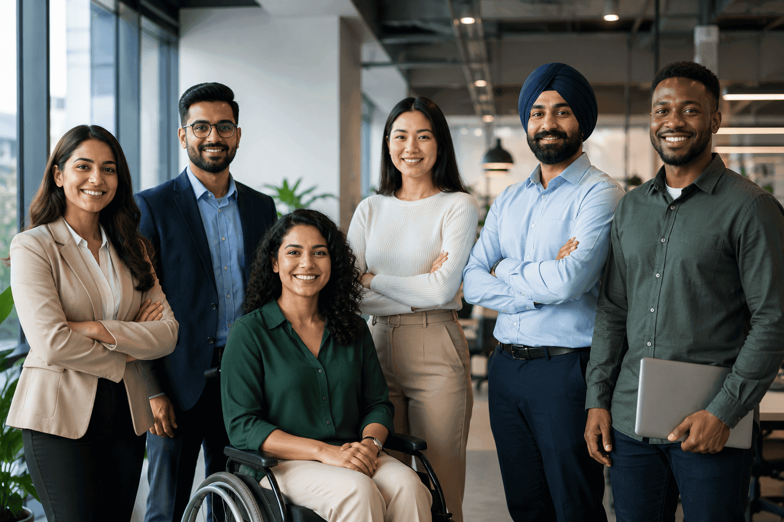 Diverse Modelama team collaborating